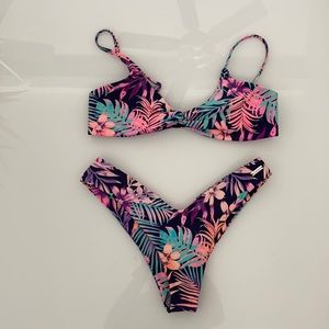 Neon Printed Swimsuit - Blackbough